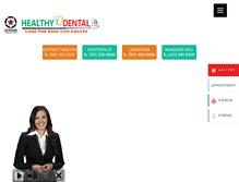 Tablet Screenshot of healthydental.com